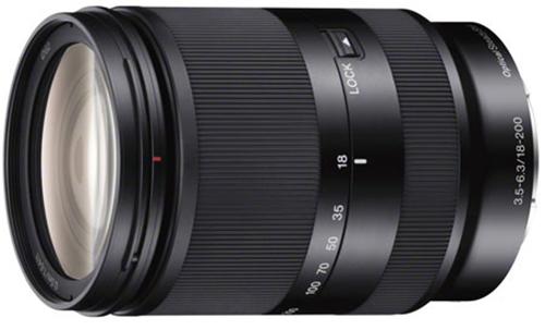 Objectif hybride Sony E 18-200mm f/3.5-6.3 LE noir